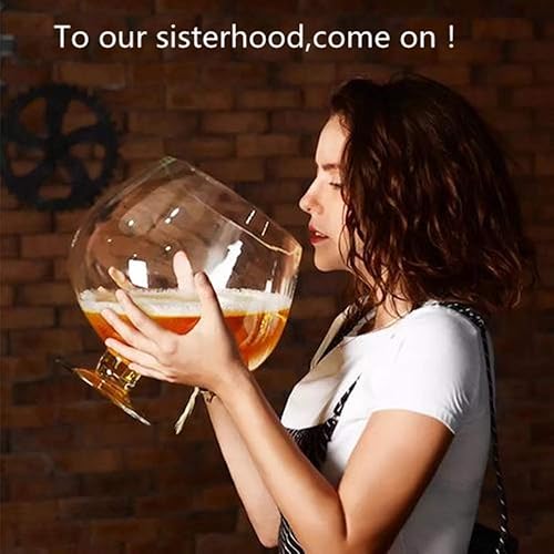 Miniatura 7 de GAOGAO 67.6 fl oz a 405.8 fl oz Super Big Crystal Glass Brandy Vasos Bebida Snifters Bar Vino Sorprised Drinkware (12000ML)