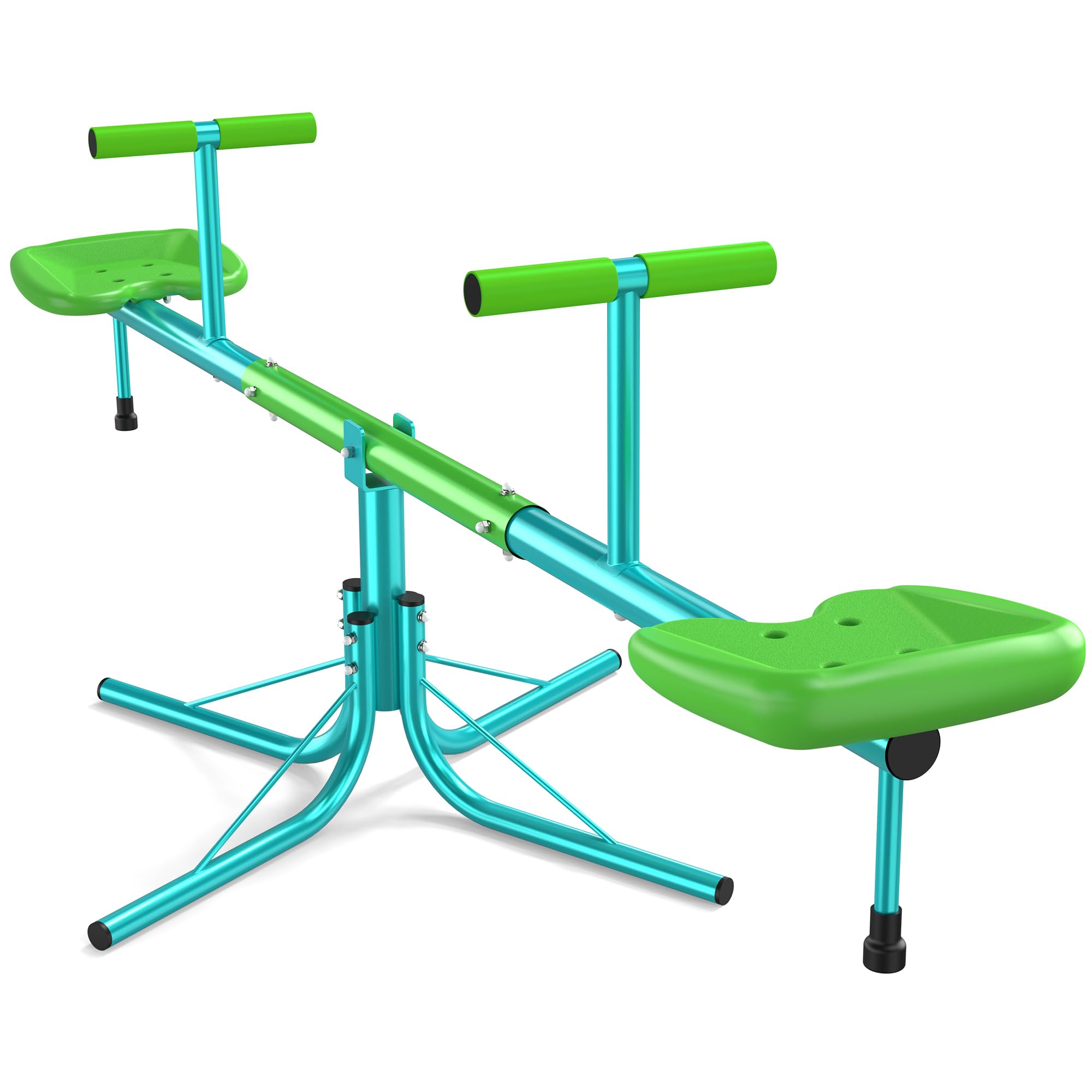 Amictoy Teeter Totter,360lbs Sit and Spin Seesaw,Heavy-Duty 360°Rotating,Kids Outdoor Toys for Ages 3-9 with ASTM Safety Certified