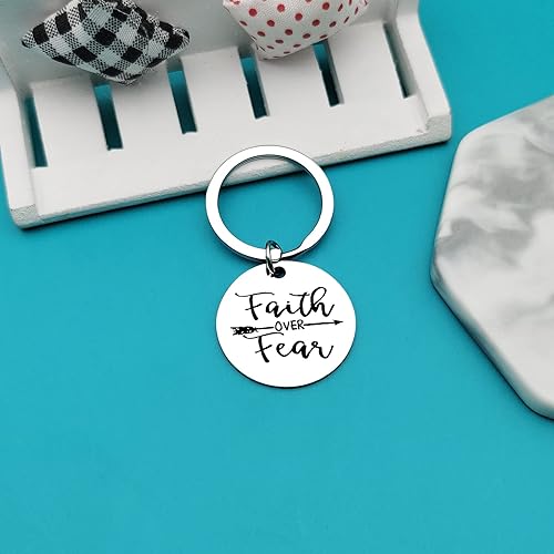 Miniatura 3 de Xiahuyu Llavero cristiano de regalo, con versículo bíblico, regalo de bautismo, regalo de comunión, regalos religiosos inspiradores para mujeres y