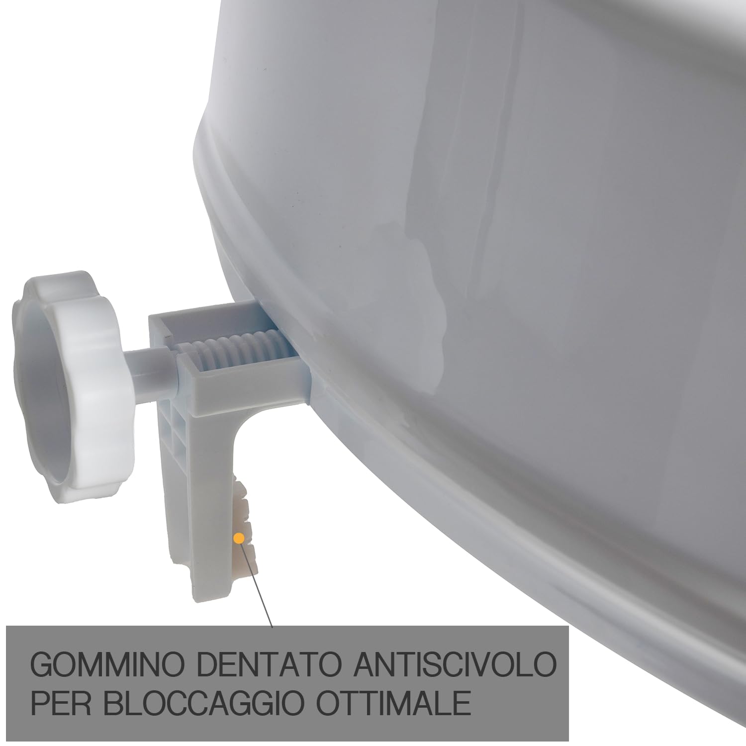 GOVITA - Rialzo WC per Anziani e Disabili, Ausilio Bagno Universale, Alzawater, Sollevatore WC (Altezza di 12 cm)