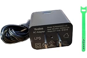 Yealink PS5V2000US Power Supply Cord 5V 2A for Yealink IP Phones