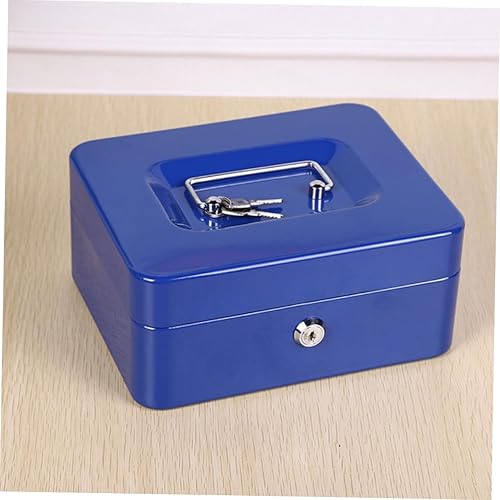 Miniatura 8 de STOBOK Caja de fusibles de caja de fusibles, bandeja decorativa, caja de almacenamiento hermética portátil, caja de efectivo segura con cerradura,