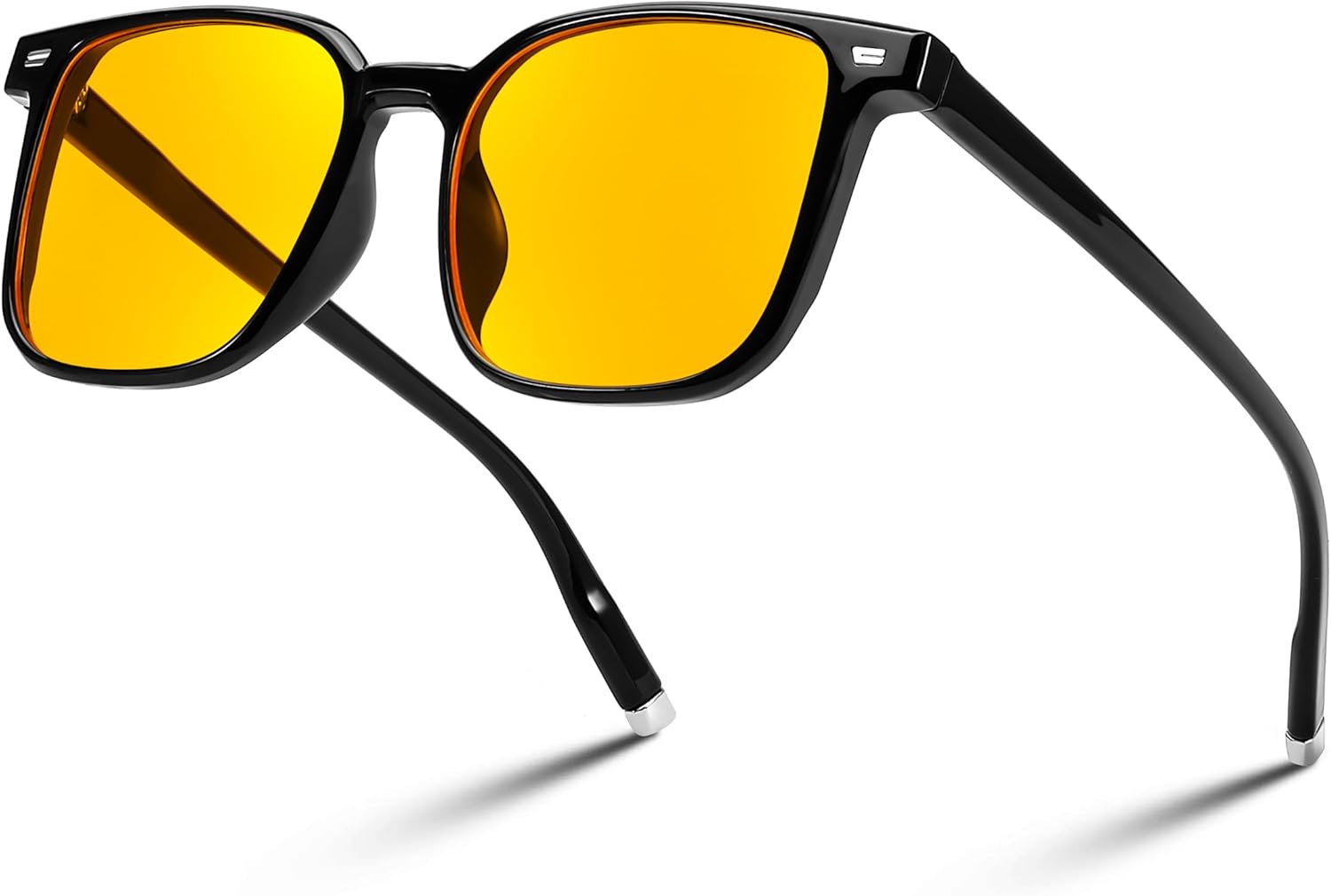 FEISEDY Night Vision Driving Glasses for Men Women Yellow Lens Reduce Glare Vintage Sunglasses for Driving B0175 - Image 2