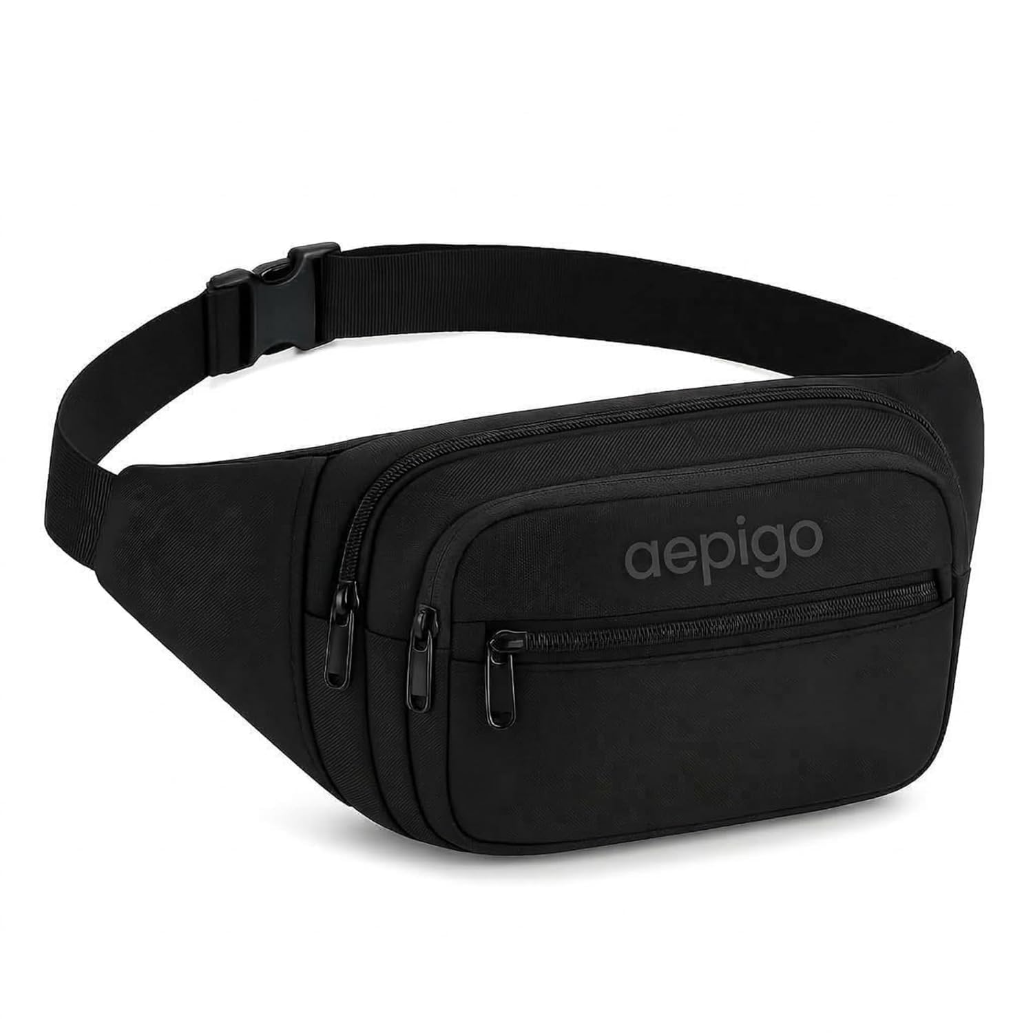 Travel Money Belt Waist Pouch, Multi-Utility Fanny Pack for Hiking, Travel, Camping, Running and Sports, Lightweight Secure Waist Bag (Black)-image-21