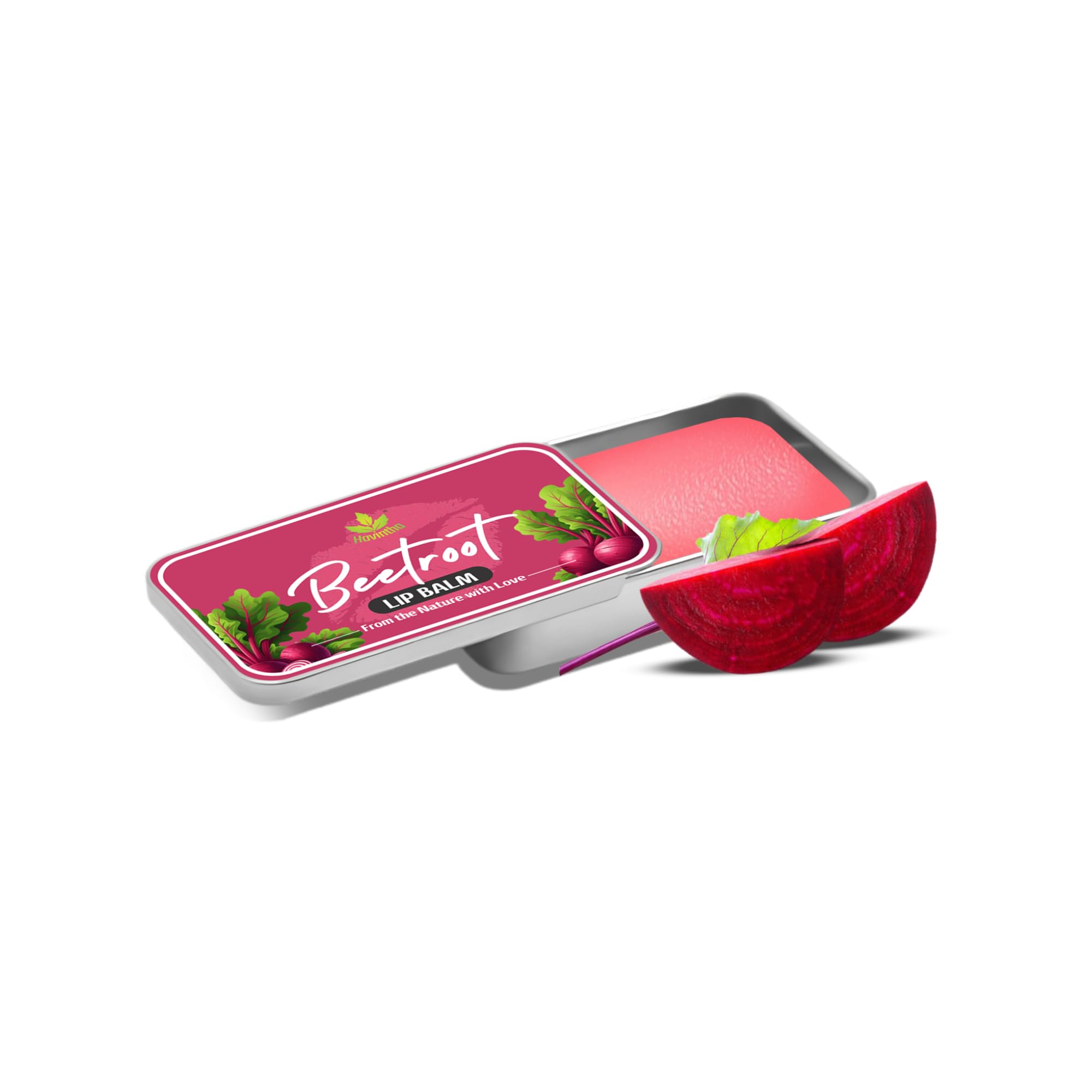 Havintha Organic Beetroot Lip Balm For Natural Pink Lips 10gm | Lip Balm for Dry and Chapped Lips | Lighten Dark Lips - Shea Butter and Rose Essential Oil For Women & Men-picture-14