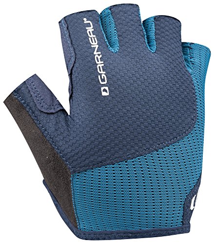 Louis Garneau - Men's Nimbus Evo Breathable, Padded, Half Finger Bike Gloves, Dark