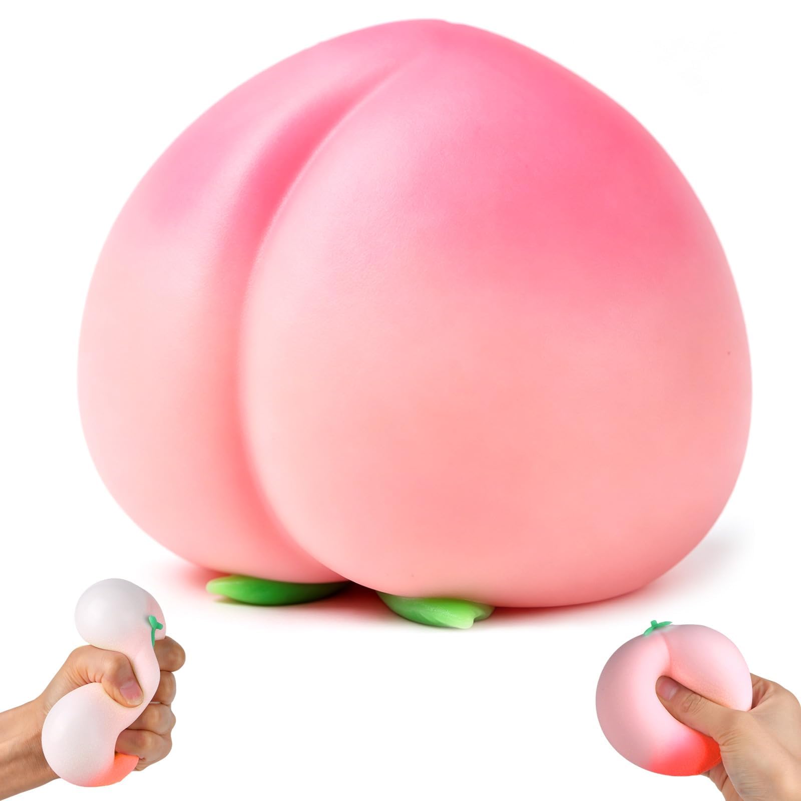Peach Squishy, Squishy Toy, Office and Classroom Use, Classroom Stress Management Tool for Focus Assistance, Soft Squeeze Toy for Daily Use, Compact Size for Portability-image-37