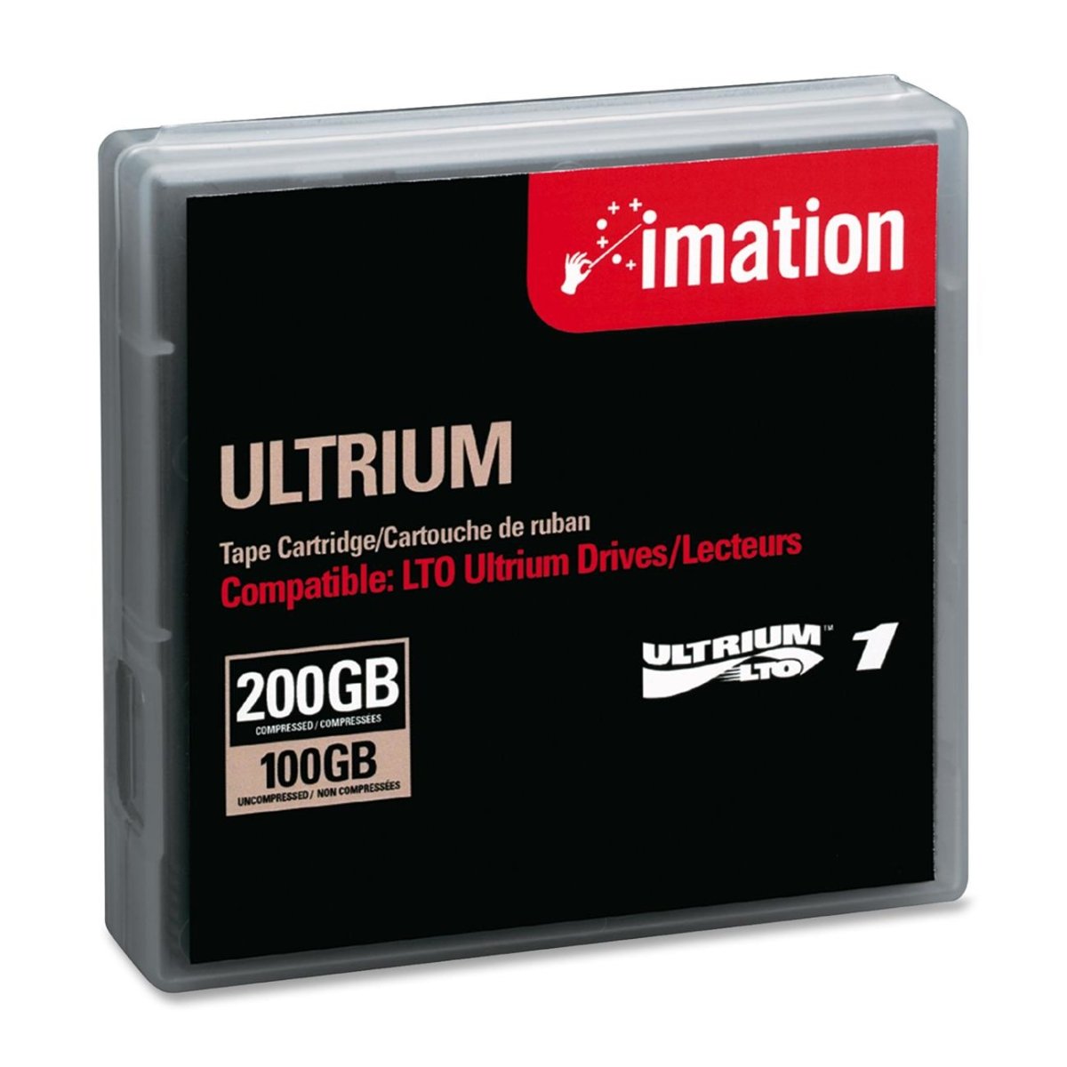 imation 1/2" Ultrium LTO-1 Cartridge, 1998ft, 100GB Native/200GB Compressed Capacity