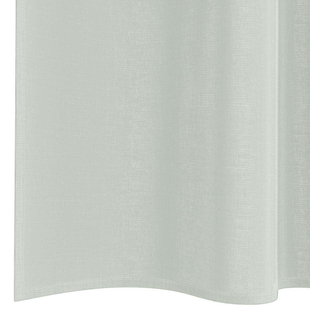 Lot de 2 rideaux en voile avec passe-tringle, gris clair, 140 x 260 cm, 100 % polyester, semi-transparent, facile d'entretien, pour salon, chambre à coucher, cuisine, décoration de fenêtre et