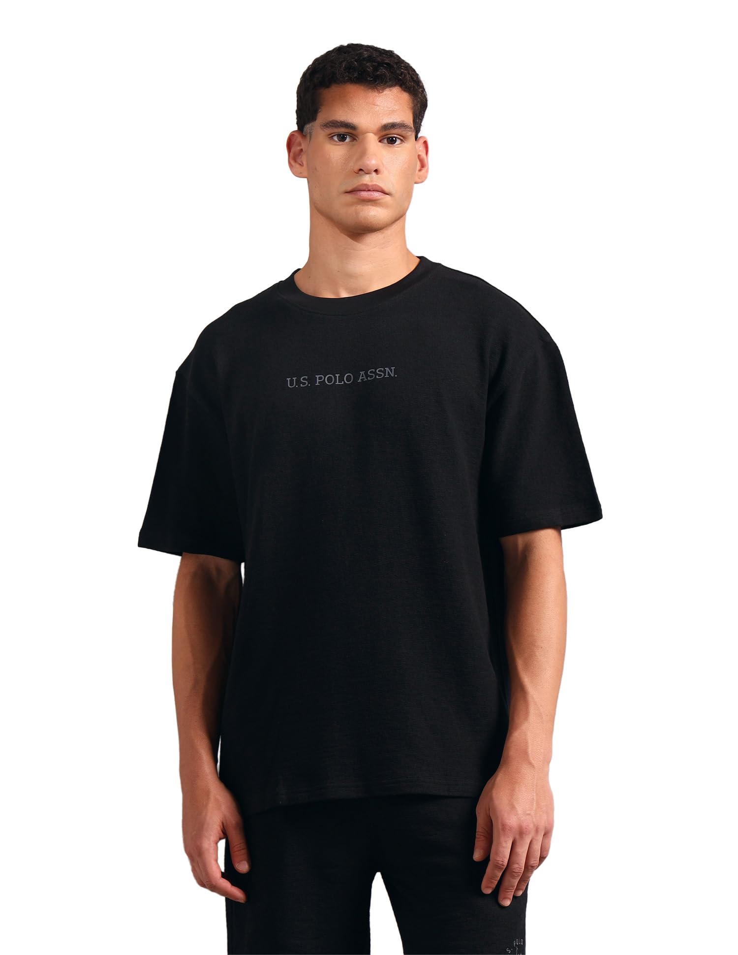 u.s. polo assn. U.S. Polo Ass. Men's PE004 Premium Cotton Ultra Soft Oversized Fit Lounge T-Shirt-picture-12