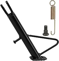 Vista 5 de VBESTLIFE Soporte lateral para motocicleta, soporte lateral de acero inoxidable antideslizante para estacionamiento, estructura estable triangular