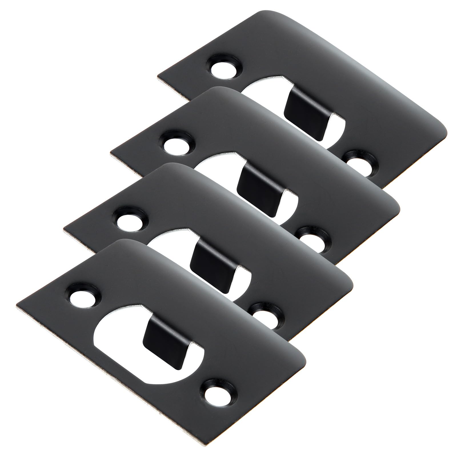 Placa de impacto para entornos comerciales y residenciales en acero negro juego de 4