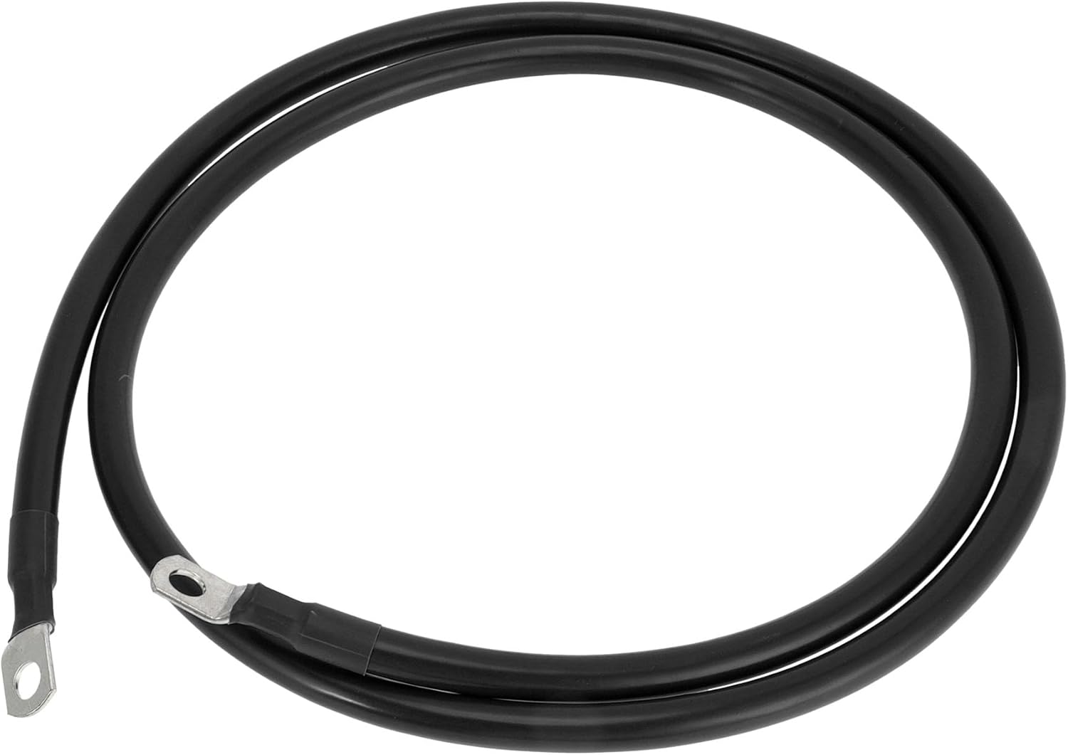 1 Pc Battery Inverter Cable Battery Cable 5/16" Lug 1/0 AWG Gauge 6FT Black Tinned Copper