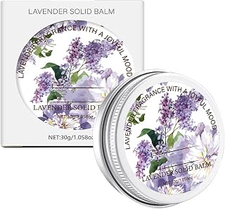 Lavender Solid Perfume, Portable Balm Perfumes for Women's Fragrances, Natural Floral Scent Eau de Parfum Long Lasting Perfume Balm Perfect for Travel Use, Lavender Fragrance Parfum