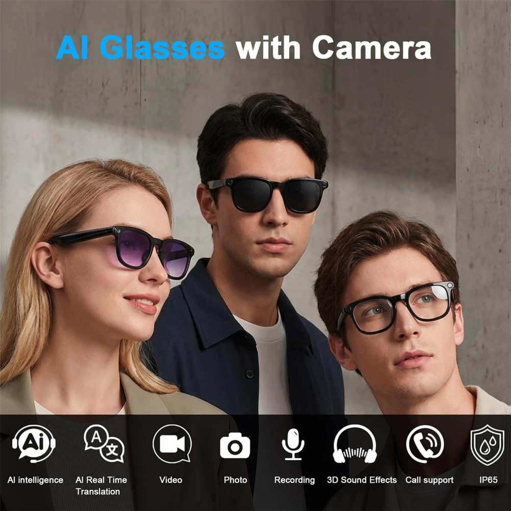 Occhiali Intelligenti ai 8k 1800 MP traduzione e Chat basate su ai