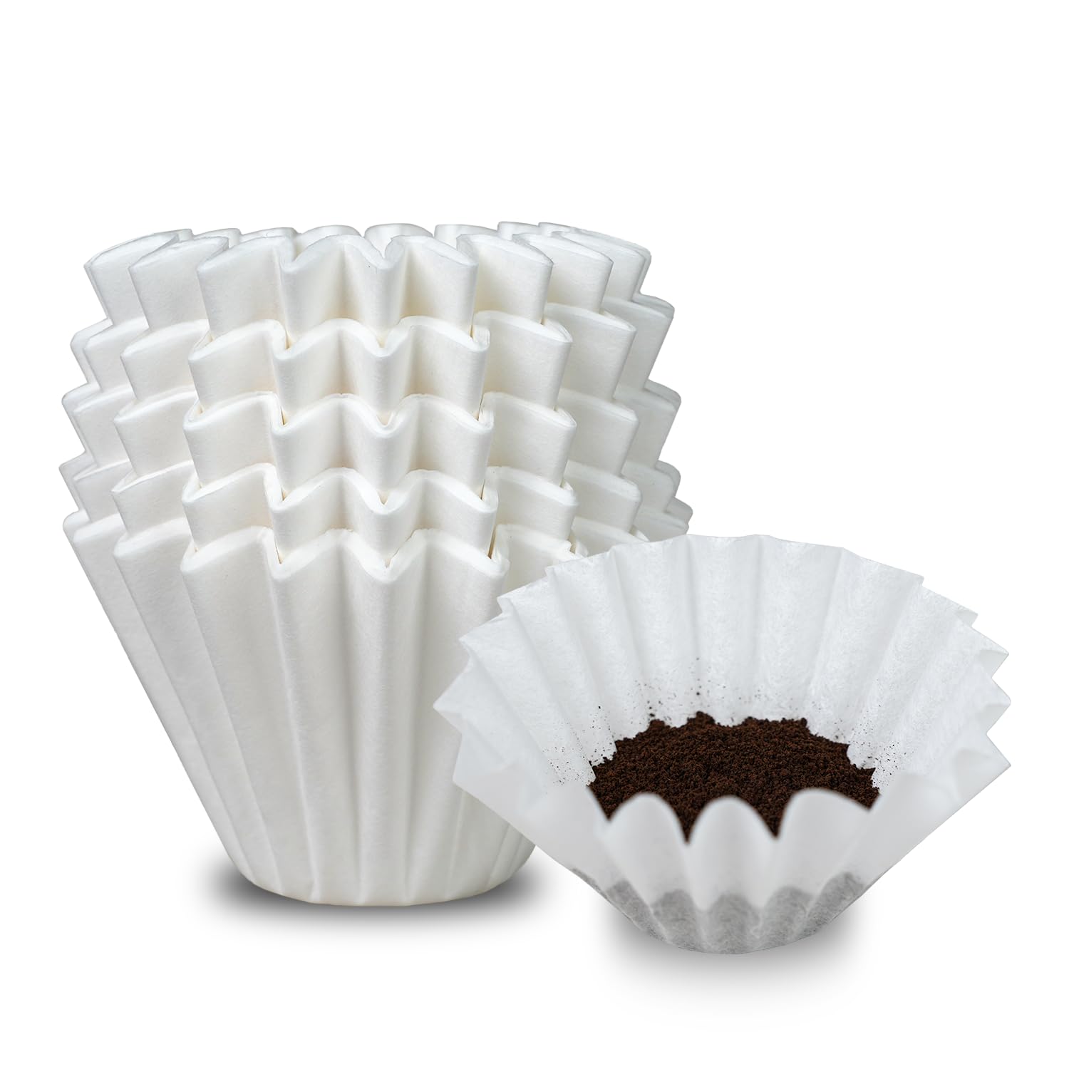 100Pcs Filter for Kalita Wave 185, 2-5 Cups,Disposable Coffee Filter Paper,Wave Filters Compatible with Kalita Wave Pour Over Coffee Dripper 185 Series