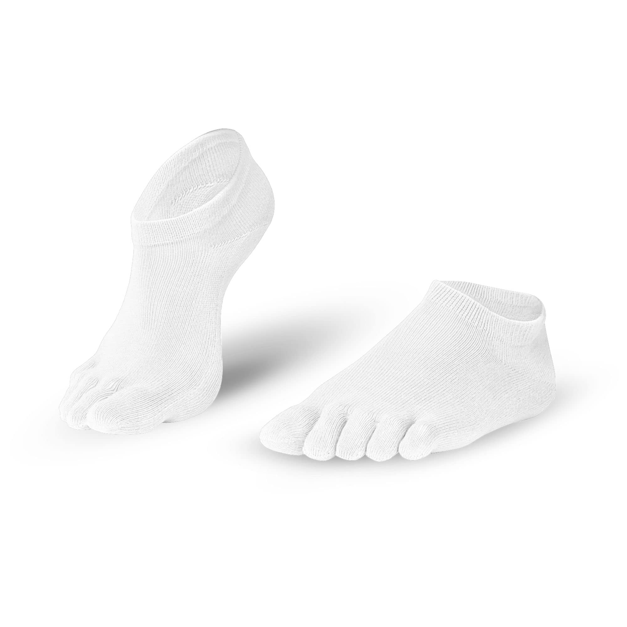 Knitido Everyday Essentials Sneaker | Short Everyday Cotton Toe Socks, Size:UK 9-11 (EU 43-46), Colour:White (002)