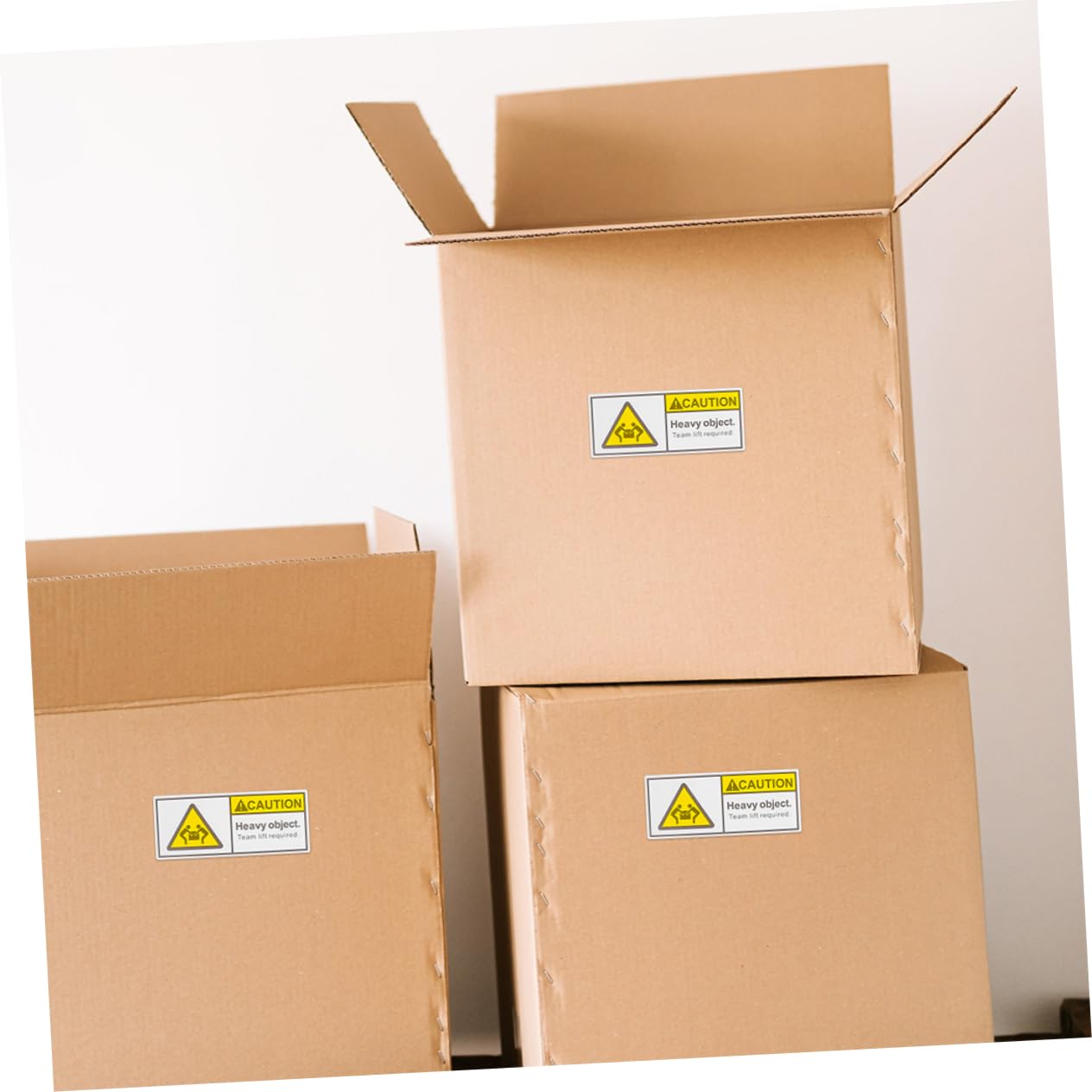 ULTECHNOVO 4rouleaux Autocollants Avertissement Poids Lourd De Étiquettes Pour Expédition Et Déménagement Autocollants Adhésifs Pour Gestion De Chargement Et Stockage Étiquettes Claires