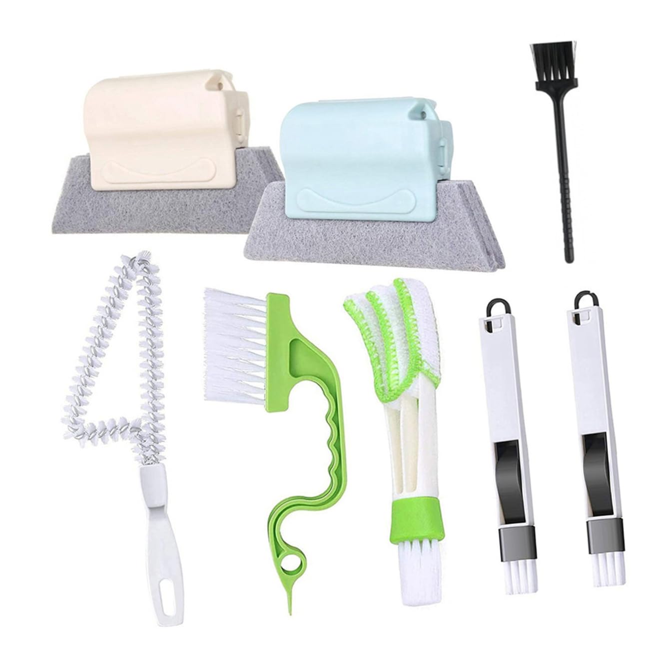 Brosse de nettoyage crevasse pour les rails de baignoire
