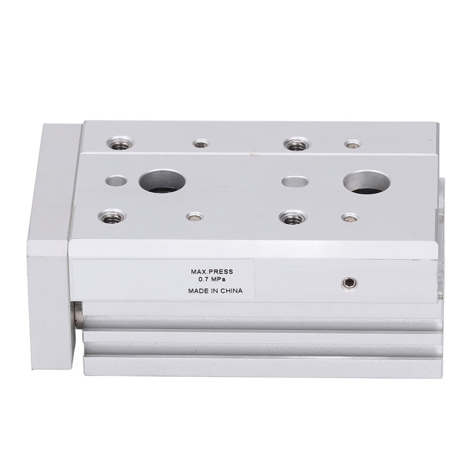 Cilindro Pneumatico con Guida a Scorrimento, Cilindro Pneumatico in Lega di Alluminio con Binario di Guida in Acciaio e Anello Magnetico, per Compressori d'aria e Sistemi di Automazione