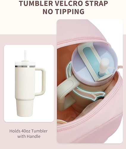 Miniatura 3 de Ceneda Mochila de gimnasio para mujer, mochila acolchada ligera con compartimento para zapatos para fitness, uso diario y viajes