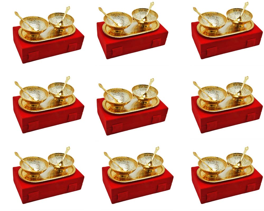 Jaipur Ace Gold & Silver Plated Bowl Set - Diwali Gift -21