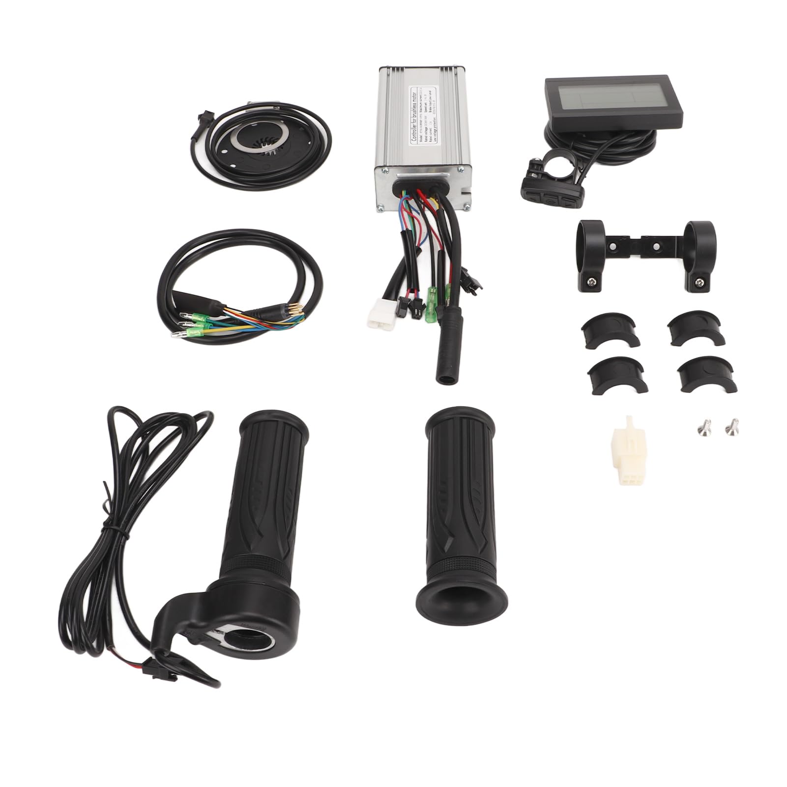 Kit di conversione bici elettrica con controller dual mode 22A Pannello LCD3 Impugnatura acceleratore per biciclette elettriche Scooter 500W