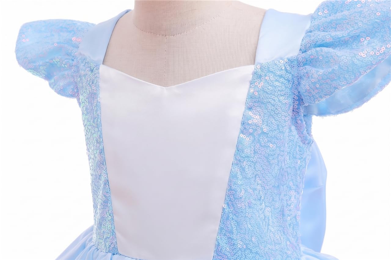 Lito Angels Costume da principessa delle fiabe, blu con accessori, per bambini e bambine