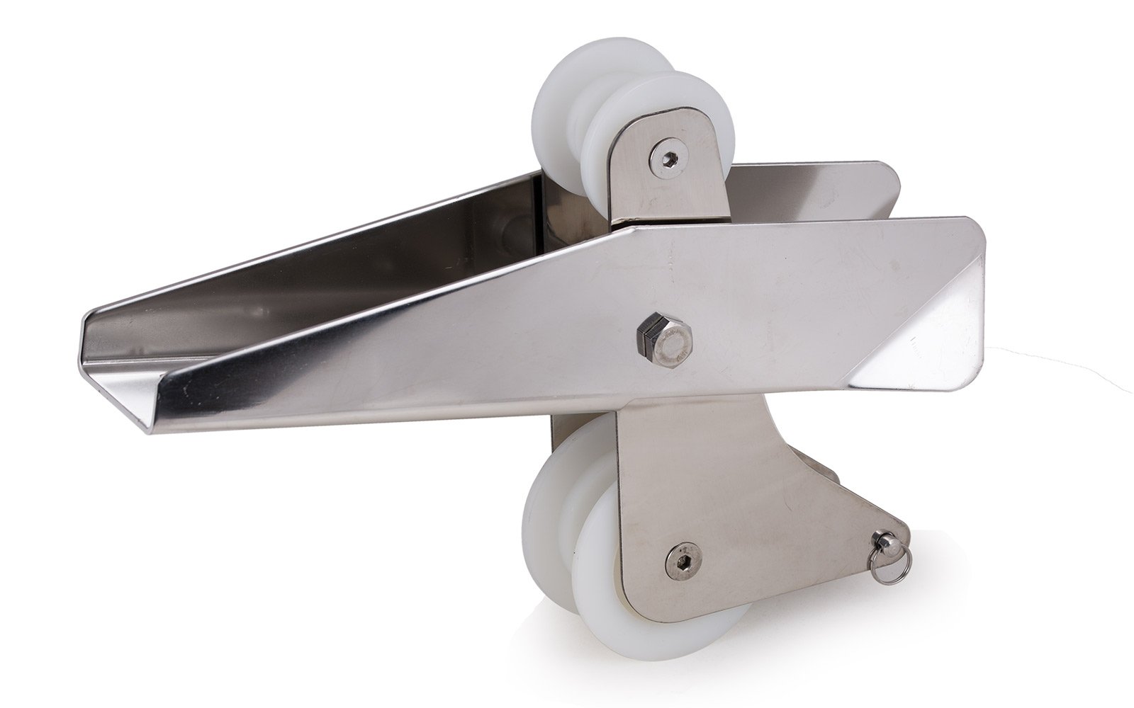 Ankerrolle Bugrolle mit Wippe für 6-8 - 10 mm Kette Edelstahl