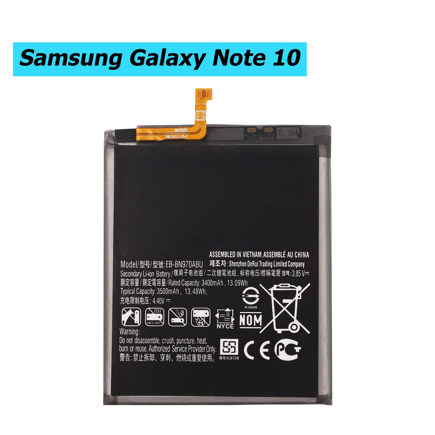 CS-SMN970SL : Battery For Samsung Galaxy Note 10, SM-N9700, SM-N970U1 - View #7