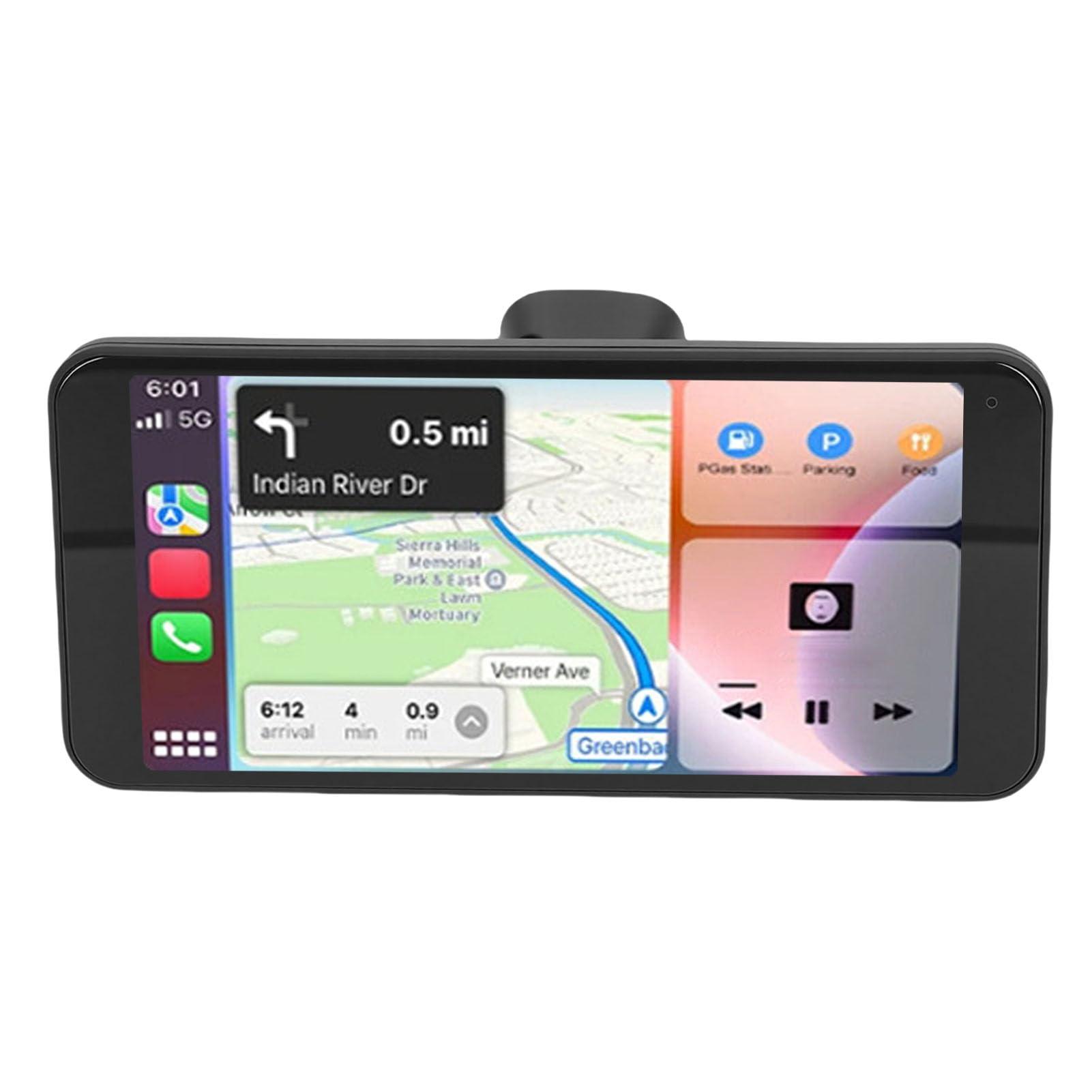 Buachois Kabelloses Auto Stereo mit HD Touchscreen 6.5 Zoll, portabler Auto Bildschirm für Multimedia