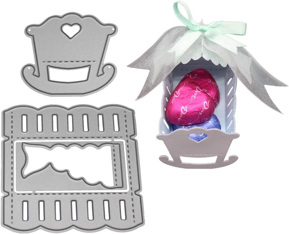 3D Baby Cot Metal Cutting Dies Stencil Scrapbooking Album Stamp Paper Card E