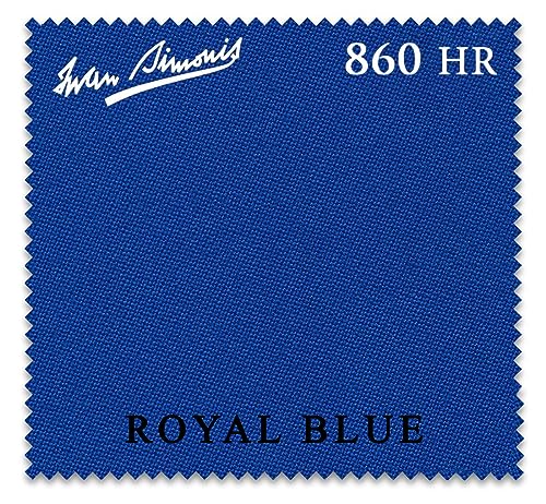 Iwan Simonis 860HR Pool Billiard Table Cloth - Authorized Dealer (Royal Blue, 10 ft)