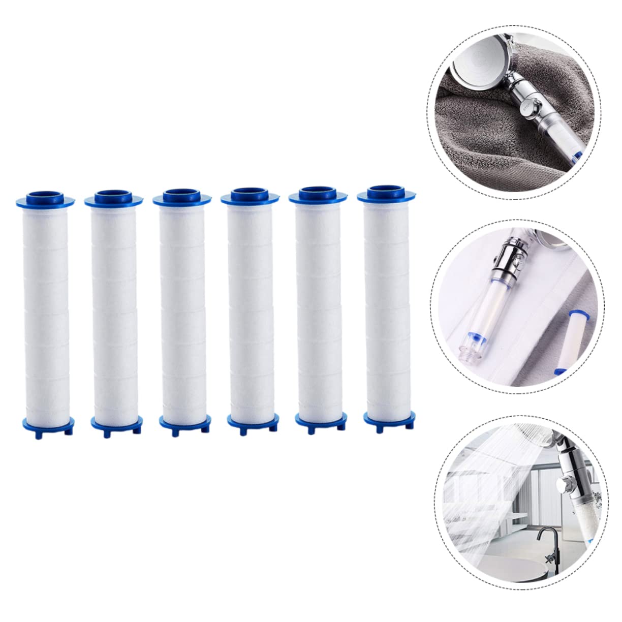 Anneome 30piezas Filtros De para Ducha De PP De Alta Compresión Filtros De Agua para Cabezal De Ducha De De Instalar y Limpiar