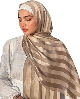 حجاب اسلامي فاخر سواريه للنساء، طرح شيفون في ستان، شال وشاح رأس حريمي للمناسابات والايام العاديه، حجاب لف طرحه(180x75 سم)