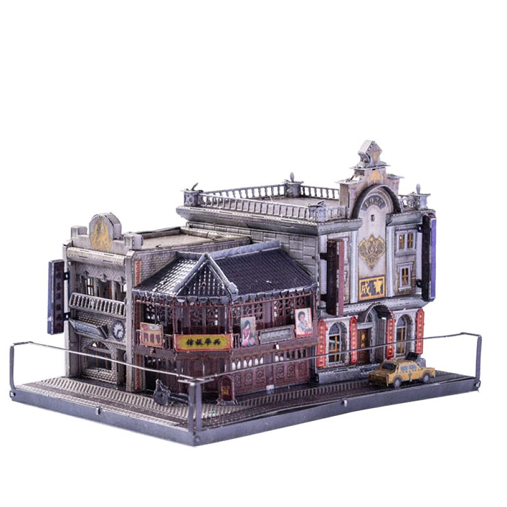 Model Puzzli 3D Modele Mechaniczne Do Zbudowania Models To Build Model Sztuki Szanghaj Plaża Paramount Department Store Phoenix Srebrny Budynek 3D Handmade Trójwymiarowy Puzzle Metal Metoda Model-Phoe