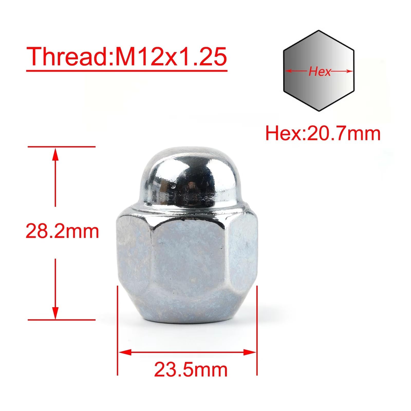 Wheel Studs for Nissan for 200SX 240SX 300ZX 350Z M12x1.25 Car Wheel Lug Nuts Bolts