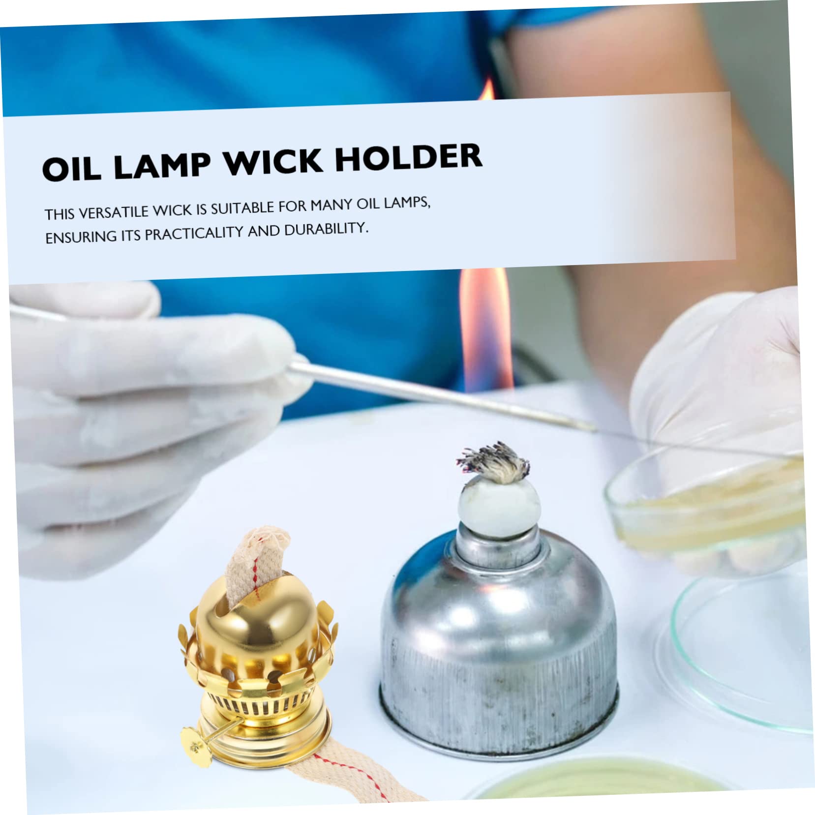 Cabilock 2rouleaux Mèches De Coton Pour Lampes à Huile Mèches De Rechange Pour Lampes à Pétrole Fil De Coton