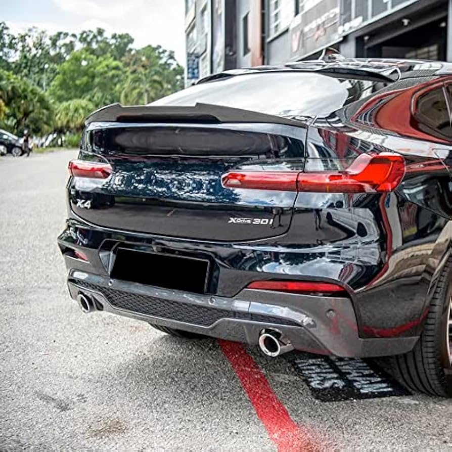 Amazon.com: Carbon Fiber Rear Trunk Spoiler Wing for BMW X4