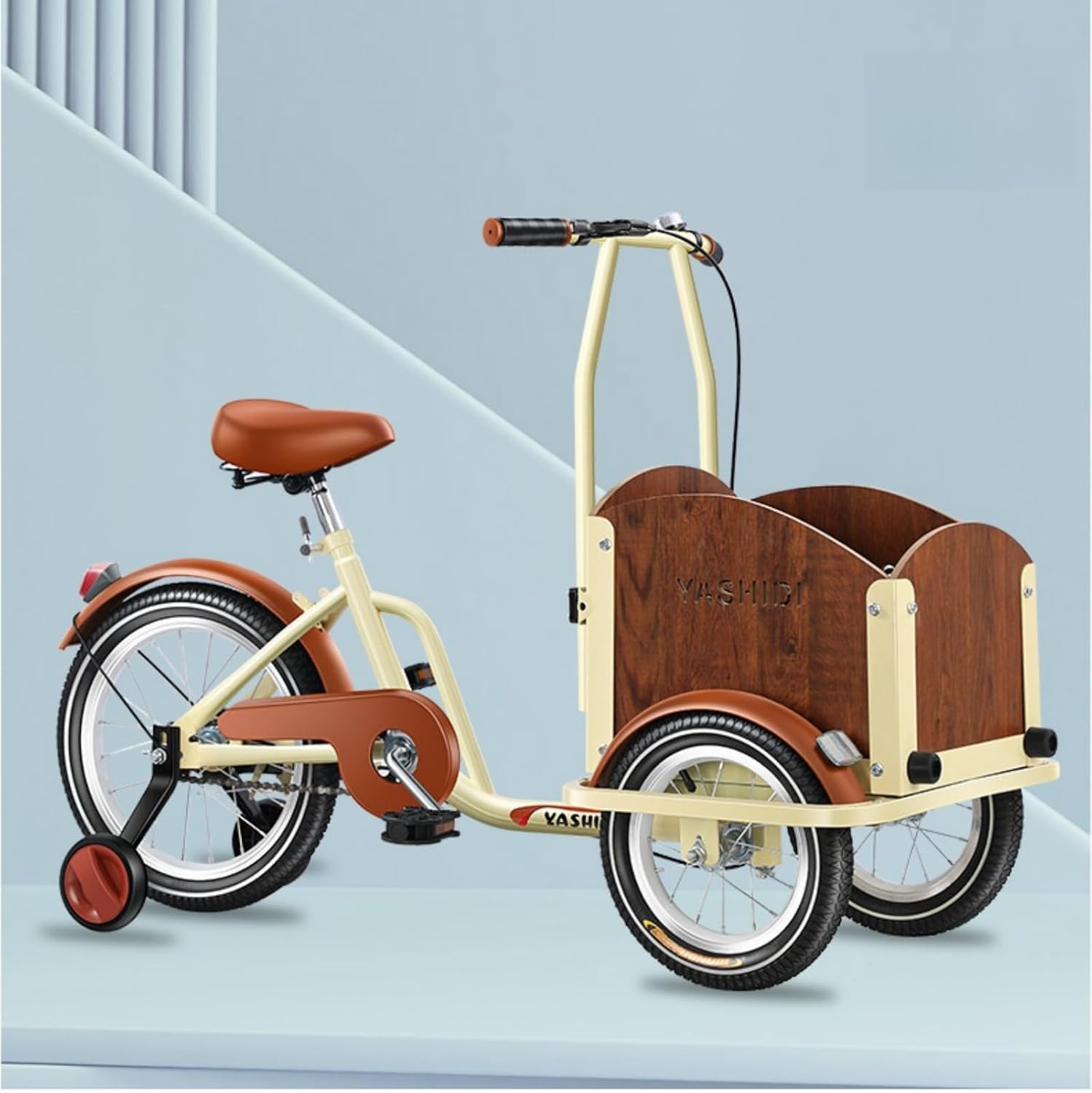 シルバー 三輪車 2バスケット ハンドブレーキ 電動 三輪車」の人気商品