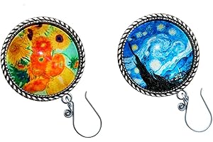 lovielf 925 Sterling Silver Portuguese Knitting Pin With Teal Bohemian The Starry...