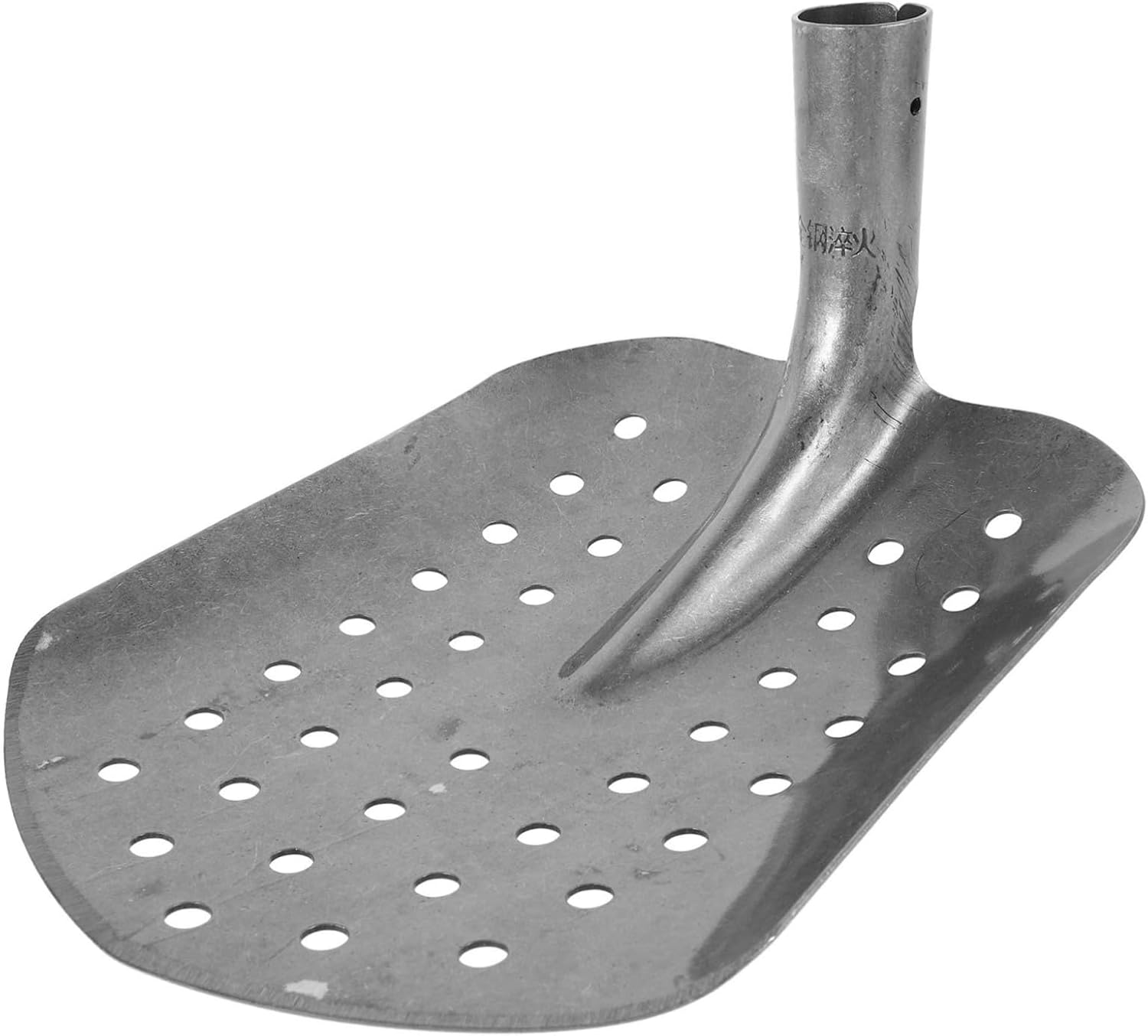 Healifty Metal Drain Sifting Shovel Heavy Duty Steel Mud Scoop for Sewage Cleaning and Drain Maintenance Perforated Garden Sifting Tool for Mud Removal