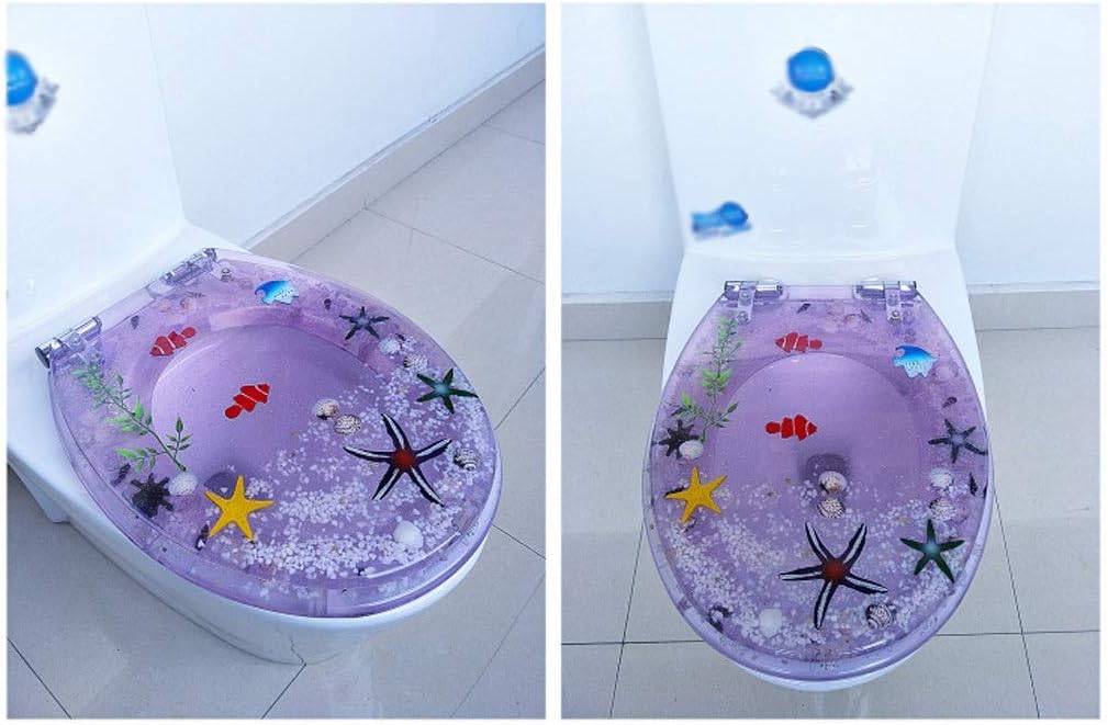 Resin Toilet Cover Universal Old-fashioned Seat Slow-down Quick-release Color Mute Thickening