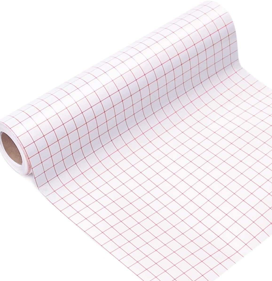 (30cm x 50, Red Grid) Frisco Craft 3.7m x 15m Clear Vinyl Transfer