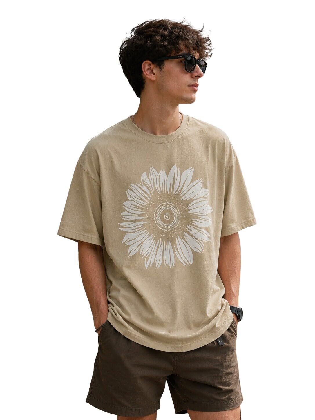 ColorChakra Oversized Tshirt for Mens Down Shoulder Loose fit t-Shirt Men Oversize t-Shirt M to 4XL-picture-36