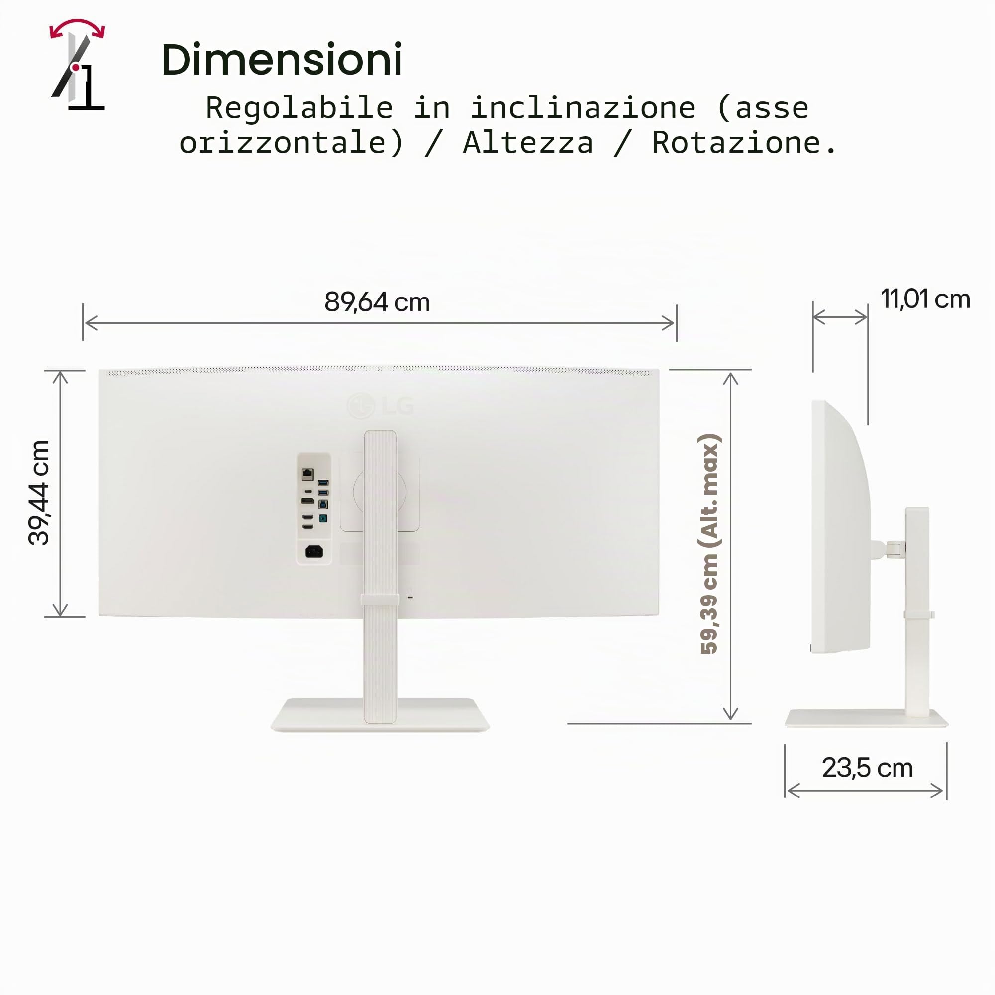 LG Monitor UltraWide 38WR85QC-W 38WR85QCW (38WR85QC-W.AEU)