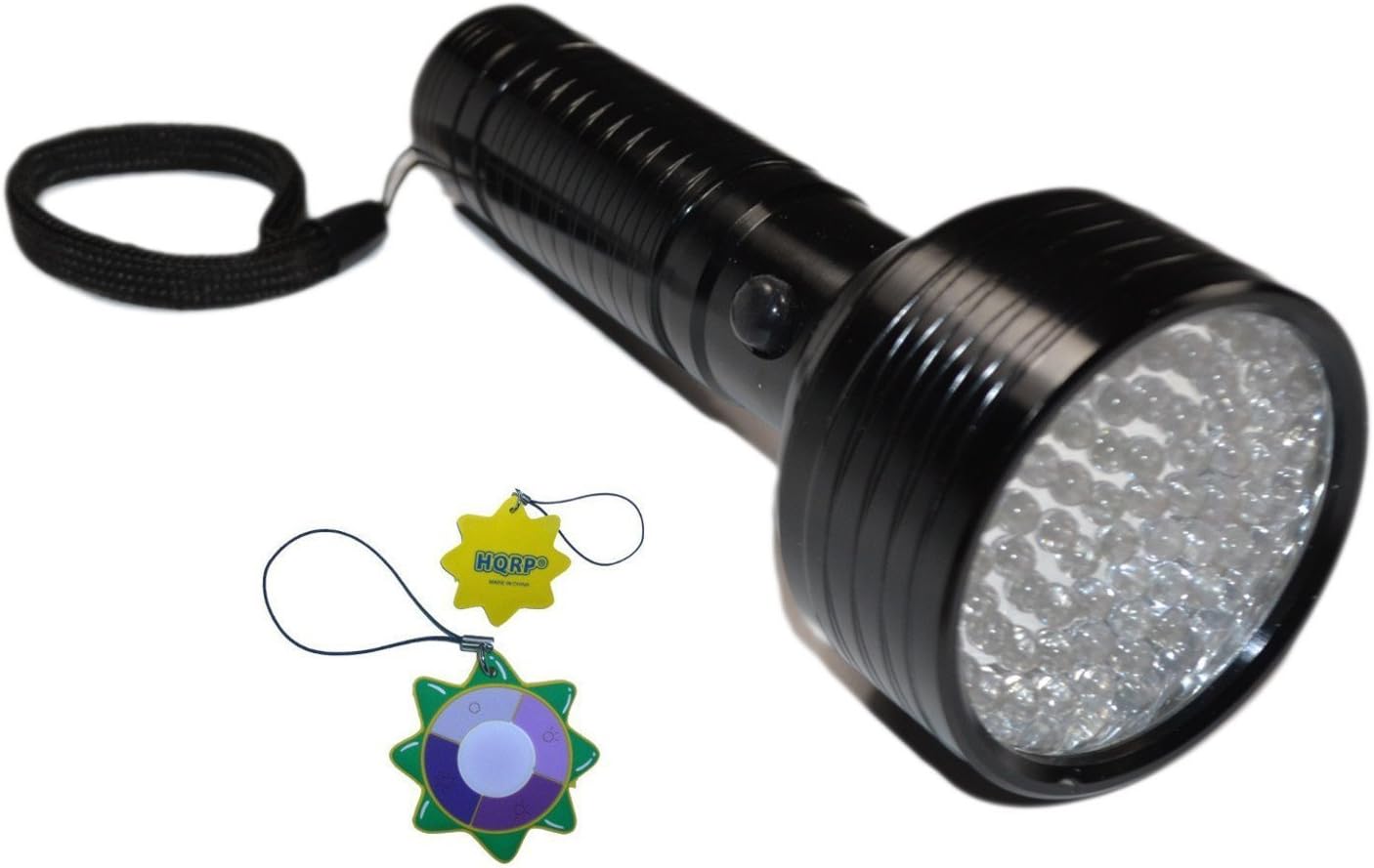 HQRP Flashlight Blacklight 68 LEDs 395nm for Mineral Hunting, Gemstone and Mineral Inspection Identification