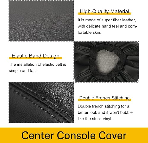 Miniatura 4 de A ABIGAIL Funda para Reposabrazos de Consola Central Compatible con Ford Explorer 2020 2021 2022 de Cuero PU Tapa de Caja de Reposabrazos Funda de