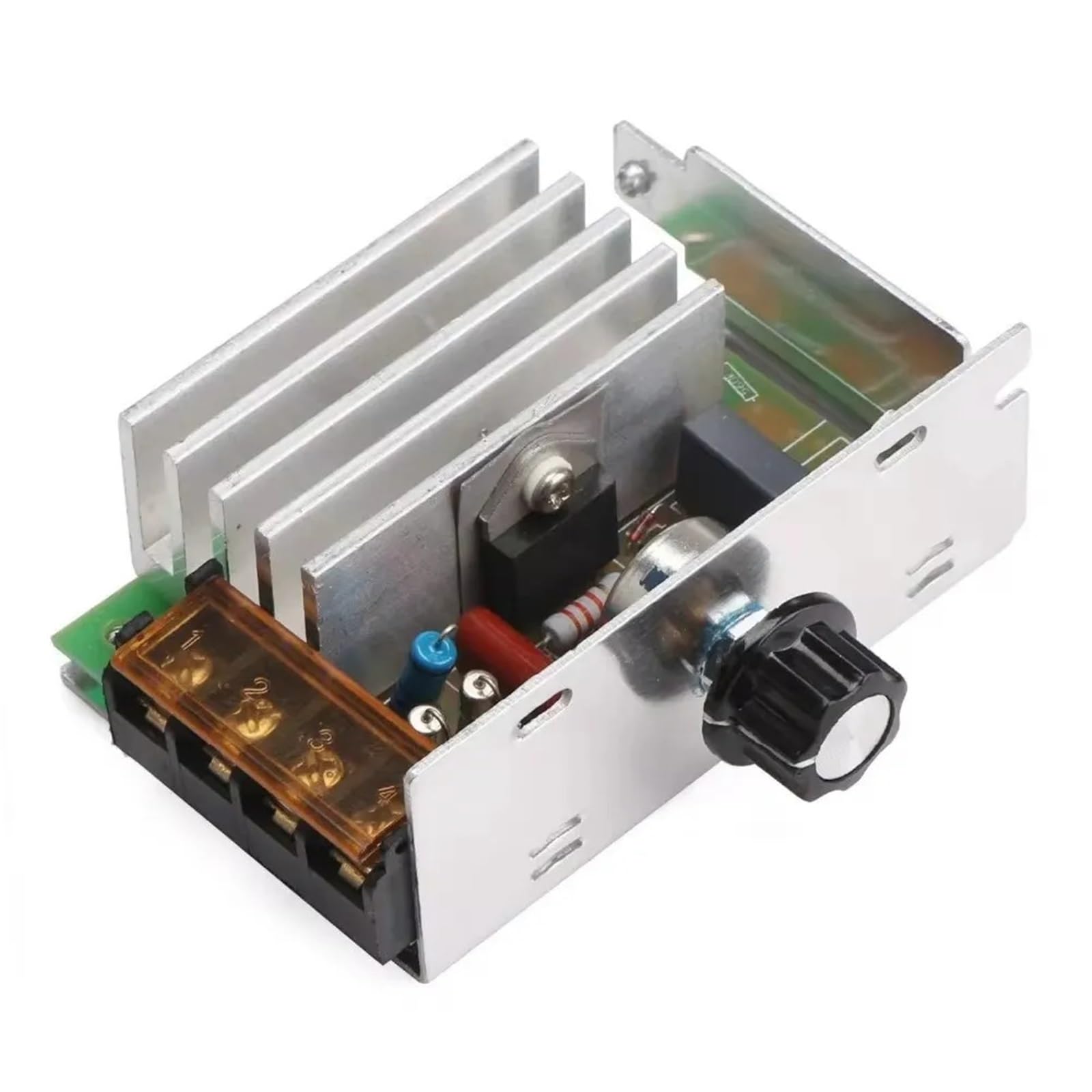 Regulador de voltaje SCR de 4000 W y 220 V CA, regulador de velocidad de motor eléctrico, regulador electrónico de voltaje, regulador de termostato, 1 unidad.