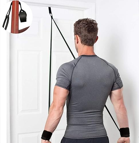 Miniatura 7 de Bandas de brazo de béisbol, bandas de resistencia de béisbol de 2 niveles, bandas de béisbol para jóvenes adultos, bandas de lanzamiento de material